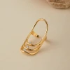 nan multi-layer diamond ring 18K copper plated with real gold, European and American ins simple and cold style gold index finger ring, cross-border hot sale Application Scenario